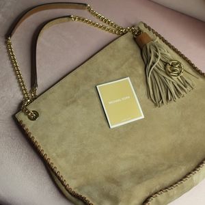 Michael Kors Tan Boho Purse